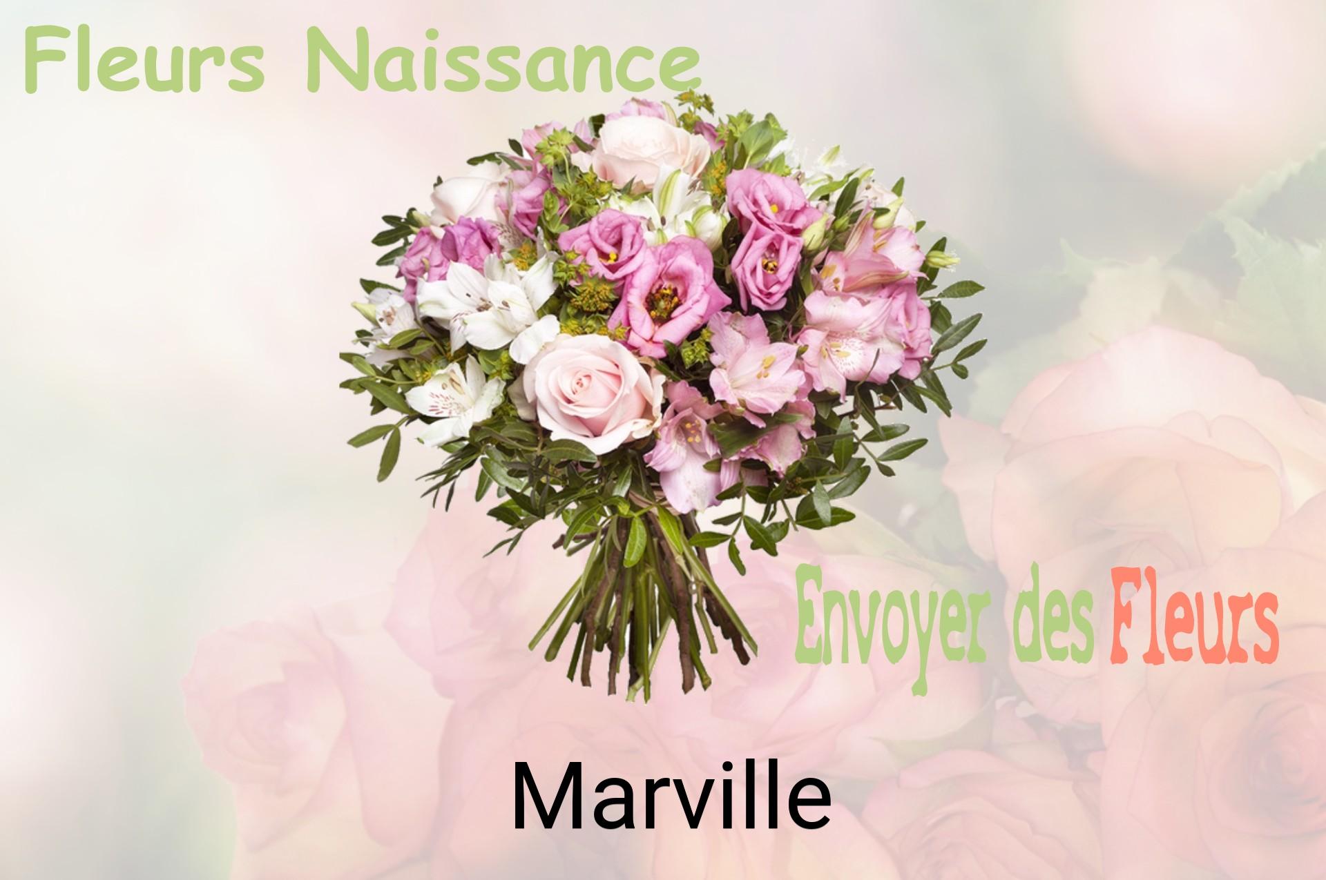 Bouquet de fleurs de naissance livré à Marville